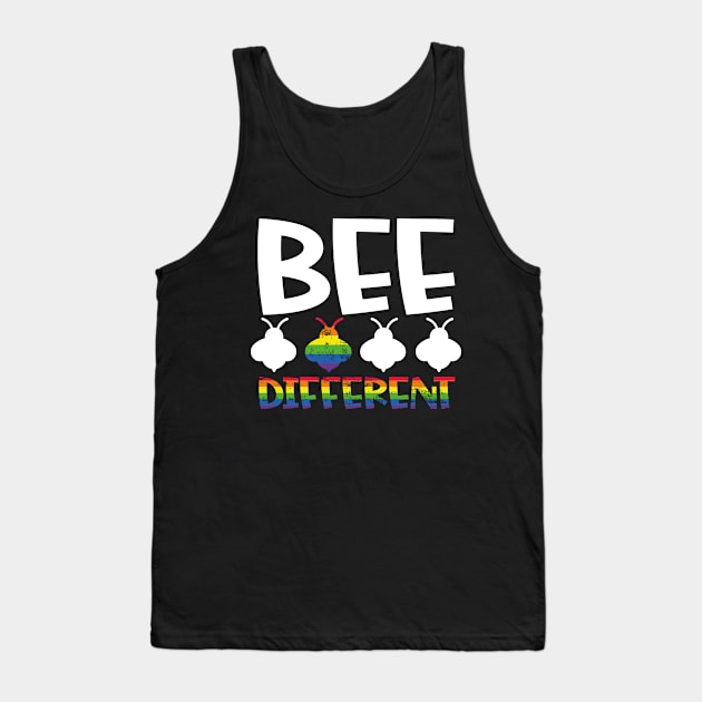 LGBTQ Bee Different Beekeeper Beekeeping Tank Top by aneisha